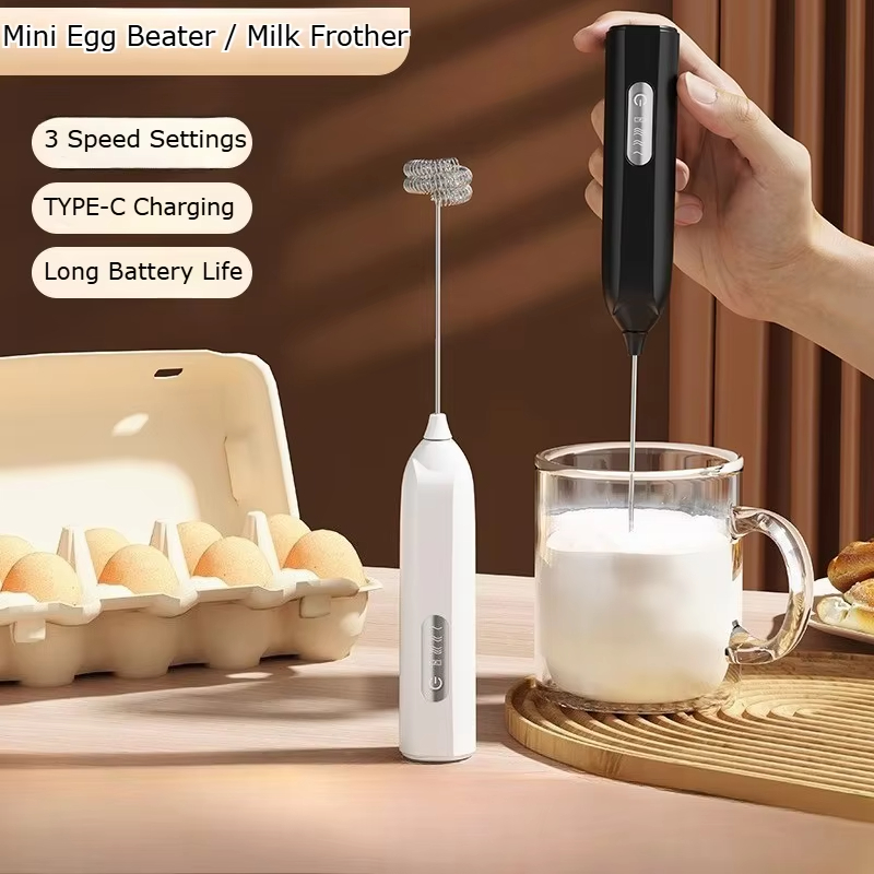 電動ミルクフォーマー、USB充電式、泡立て器、3段階速度調整 - Portable Blender Usb Rechargeable のレビューと価格