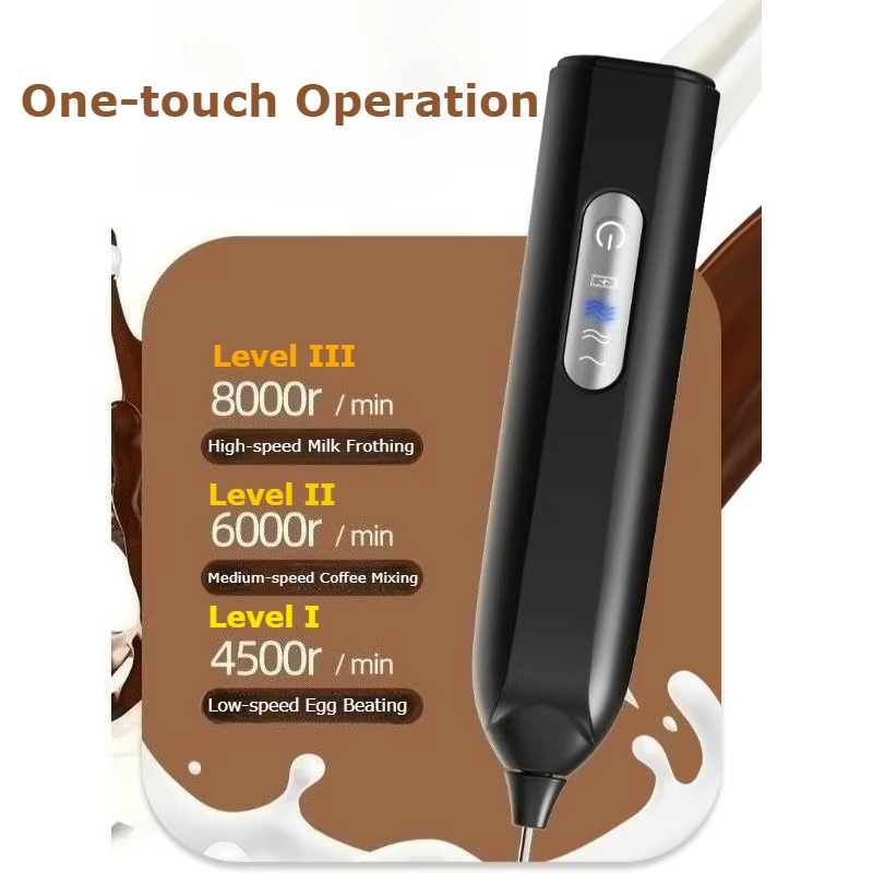 電動ミルクフォーマー、USB充電式、泡立て器、3段階速度調整 - Portable Blender Usb Rechargeable のレビューと価格